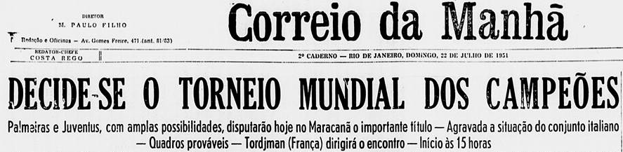 Recorte do jornal Correio da Manhã