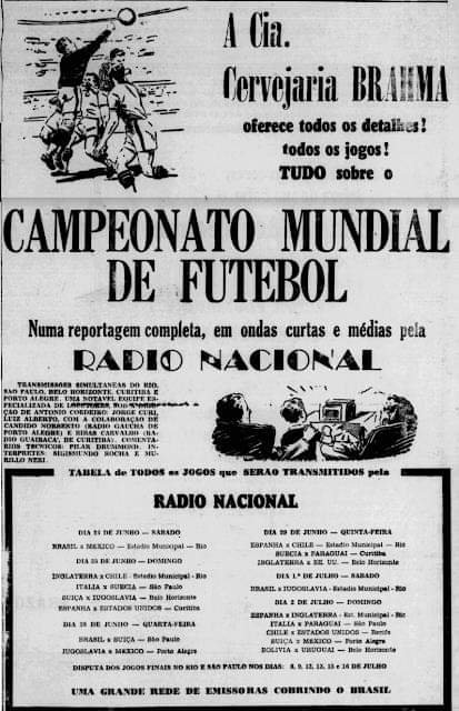 Anúncio em jornal da Rádio Nacional
