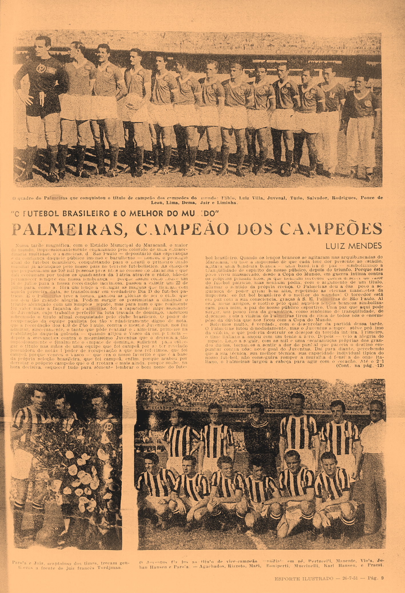 Página da revista Esporte Ilustrado