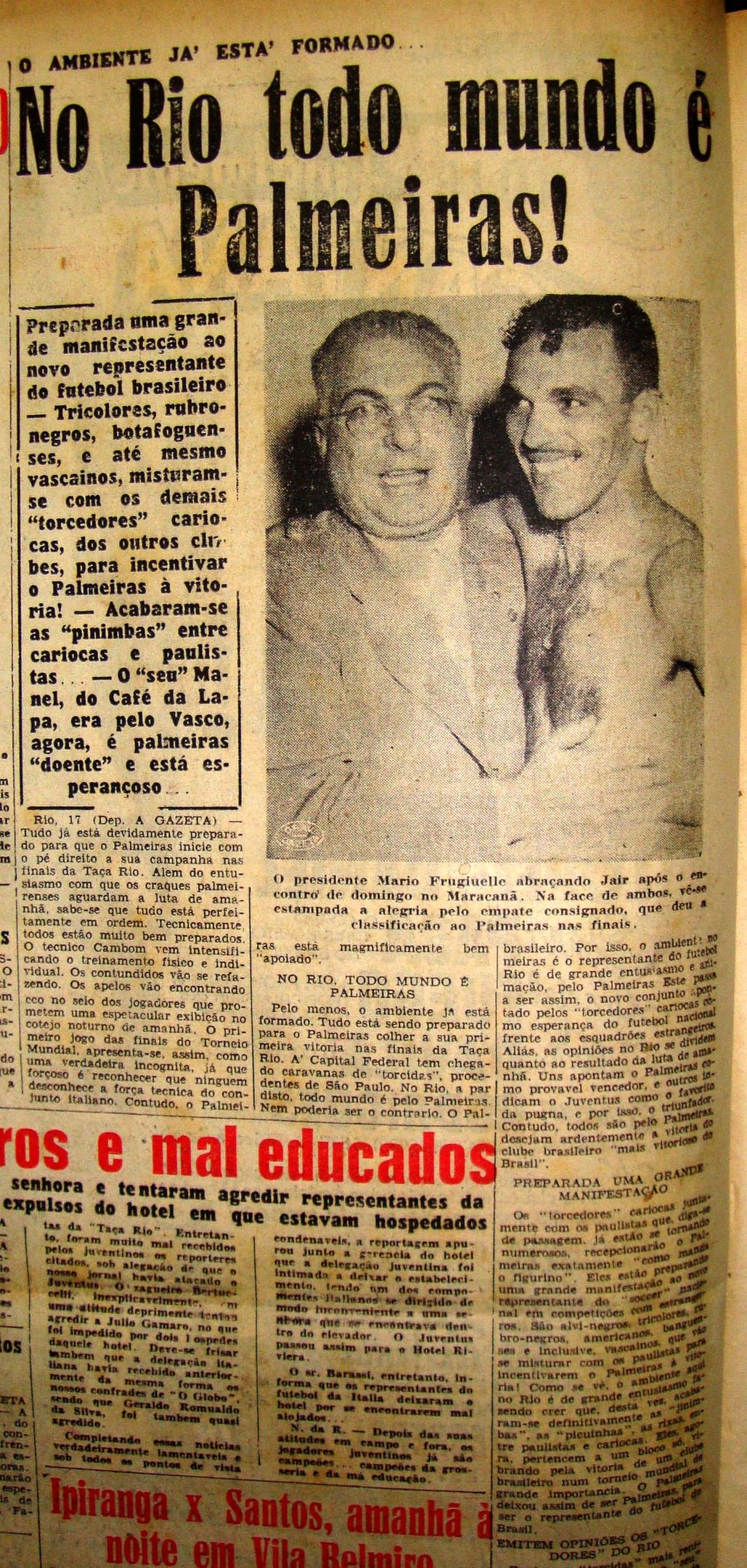 Curiosidades Brasil on X: Neste dia em 1951, o Palmeiras